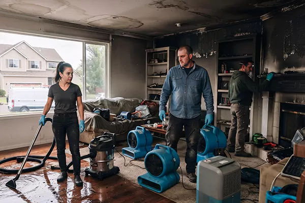 Smoke and Water Damage Restoration Jurupa Valley