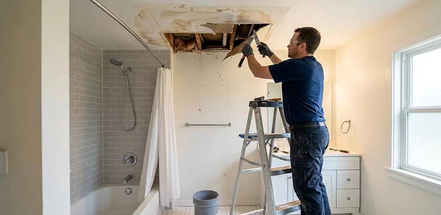 Bathroom Leak Ceiling Repair in Jurupa Valley